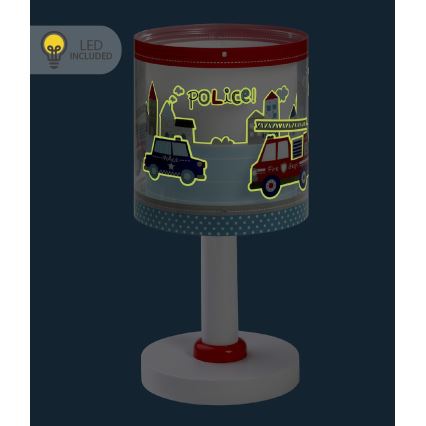 Dalber 60611N - LED børnelampe POLICE 1xG4/4W/230V flerfarvet