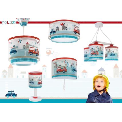 Dalber 60611N - LED børnelampe POLICE 1xG4/4W/230V flerfarvet