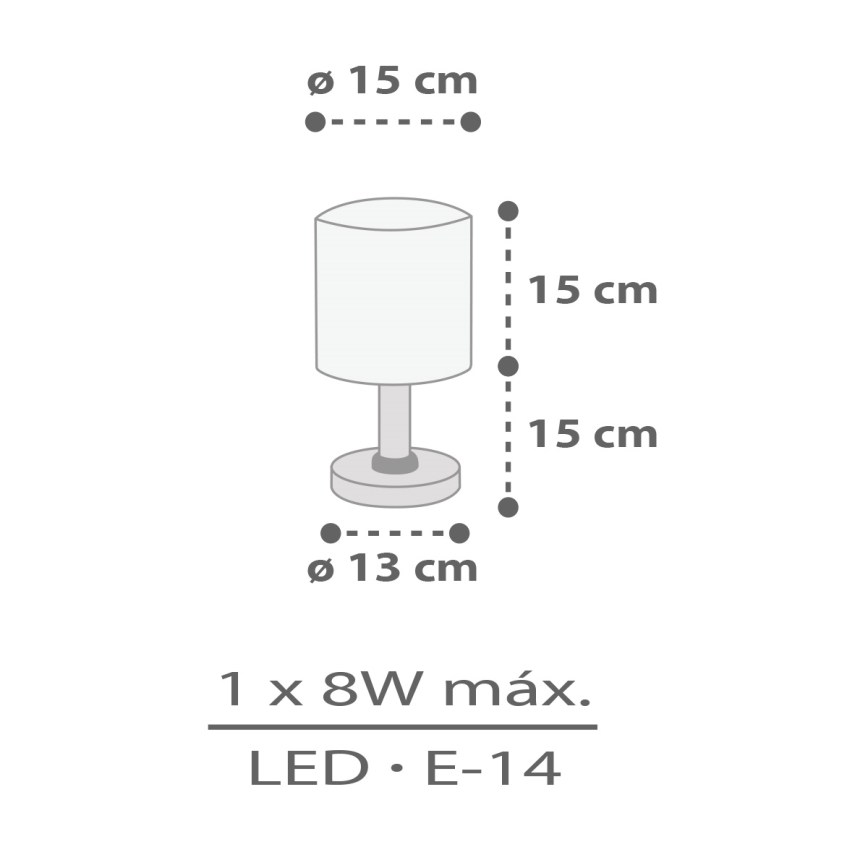 Dalber 60621 - Børnelampe RHICO AND CROCO 1xE14/8W/230V