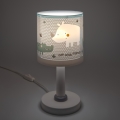 Dalber 60621N - LED Børnelampe RHINO&CROCO 1xG4/4W/230V grå