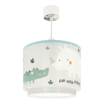 Dalber 60622 - Pendel til børn RHICO AND CROCO 1xE27/15W/230V