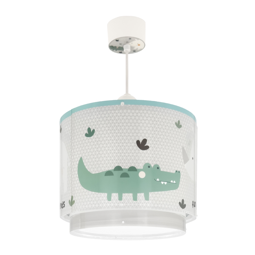 Dalber 60622 - Pendel til børn RHICO AND CROCO 1xE27/15W/230V