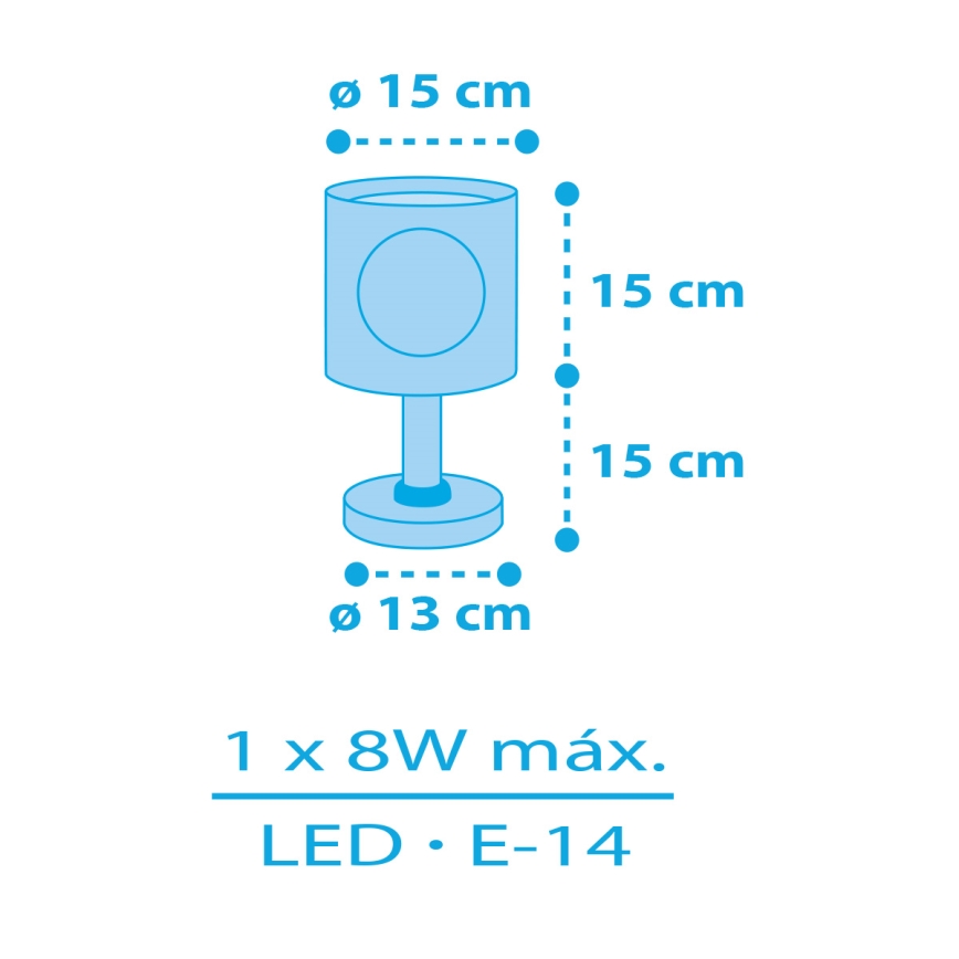 Dalber 60651 - Børnelampe PIRAT ISLAND 1xE14/8W/230V