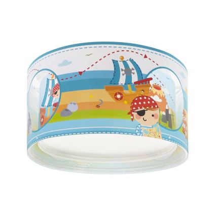 Dalber 60656 - Loftlampe til børn PIRAT ISLAND 2xE27/15W/230V