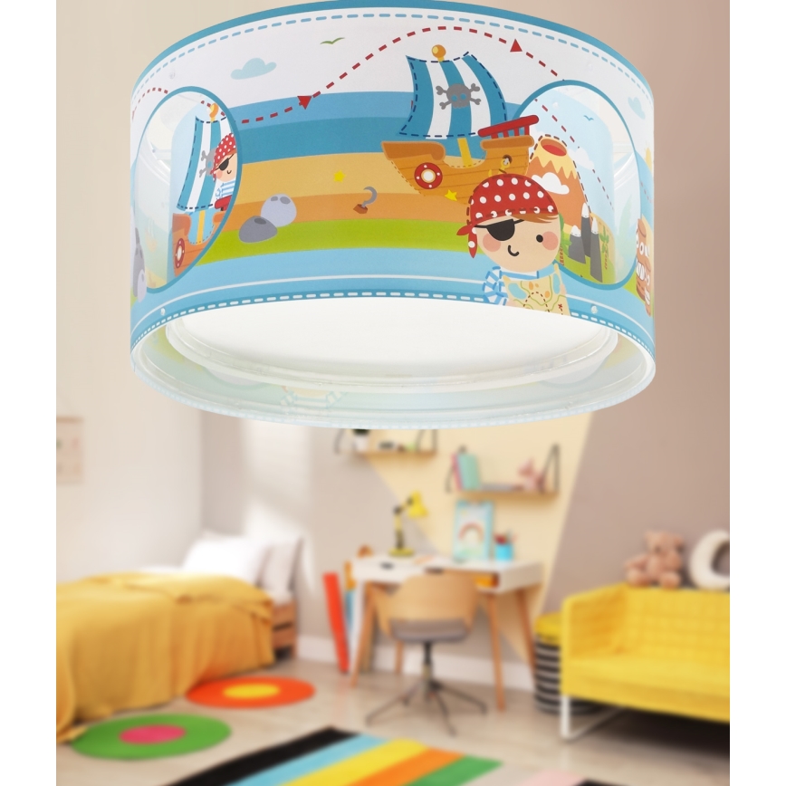 Dalber 60656 - Loftlampe til børn PIRAT ISLAND 2xE27/15W/230V
