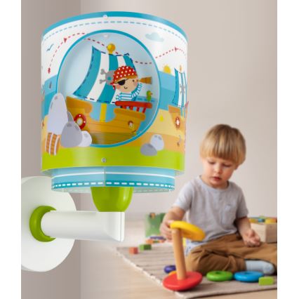 Dalber 60659 - Børnevæglampe PIRATE ISLAND 1xE27/15W/230V