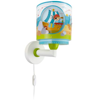 Dalber 60659 - Væglampe til børn PIRAT ISLAND 1xE27/15W/230V