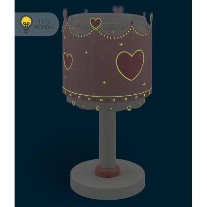 Dalber 61101N - LED børnelampe LITTLE QUEEN 1xG4/4W/230V lyserød