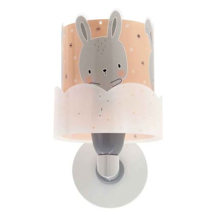 Dalber 61159S - Væglampe til børn BUNNY 1xE27/60W/230V orange