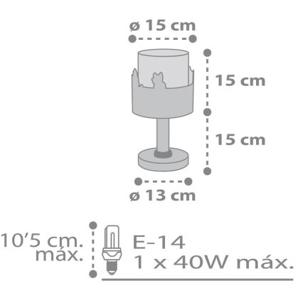 Dalber 61271 - Børnelampe LOVING DEER 1xE14/40W/230V