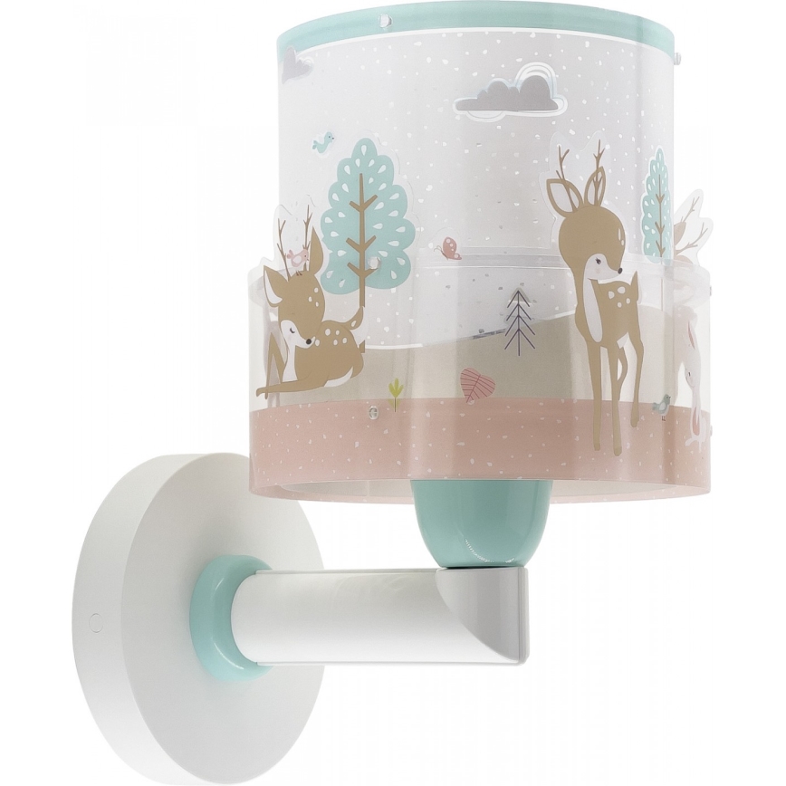 Dalber 61279 - Væglampe til børn LOVING DEER 1xE27/60W/230V