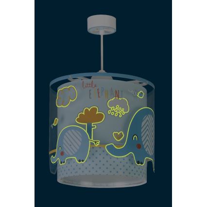 Dalber 61332T - Pendel til børn LITTLE ELEFANT 1xE27/60W/230V