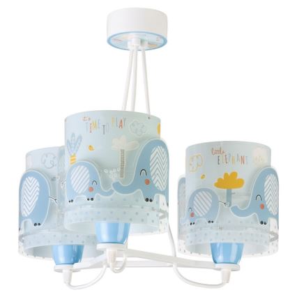 Dalber 61337T - Lysekrone for børn LITTLE ELEFANT 3xE27/60W/230V