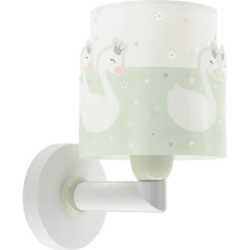 Dalber 61719H - Væglampe til børn SWEET LOVE 1xE27/60W/230V grøn
