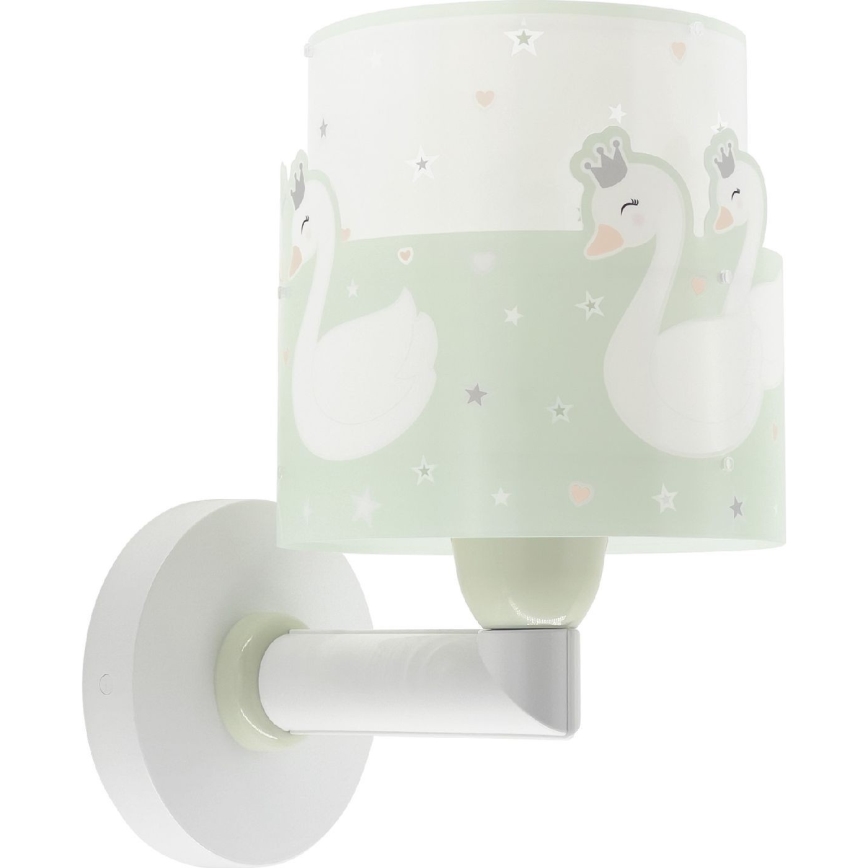 Dalber 61719H - Væglampe til børn SWEET LOVE 1xE27/60W/230V grøn