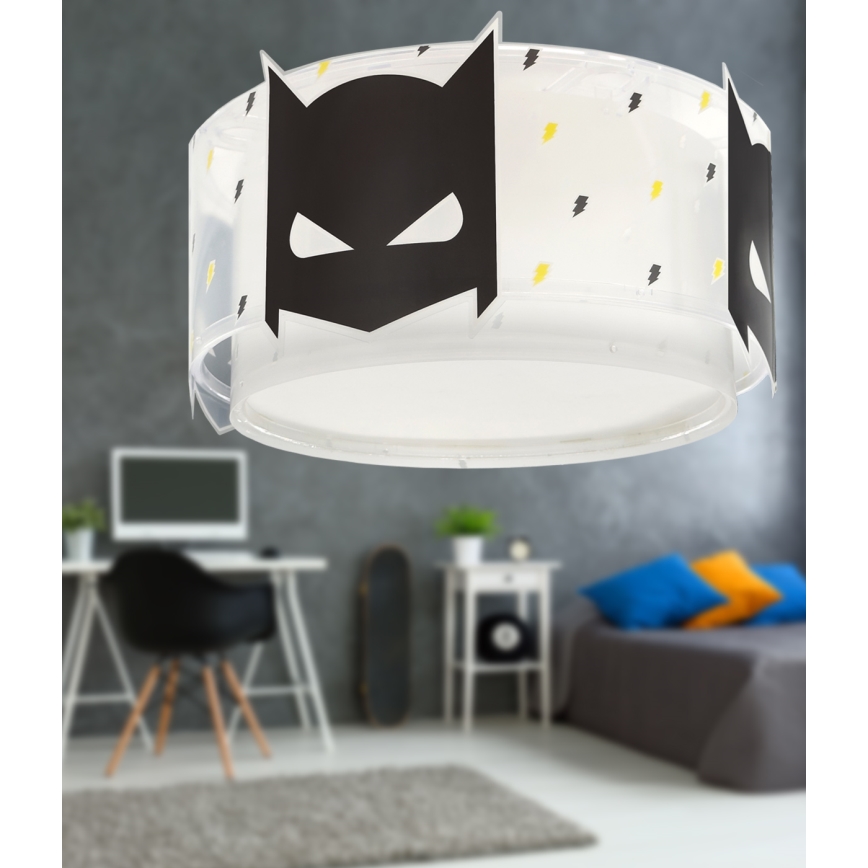 Dalber 61806 - Loftlampe til børn DARK HERO 2xE27/15W/230V