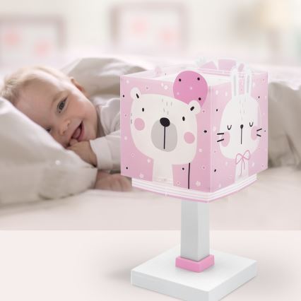Dalber 63111NS - LED børnelampe BABY JUNGLE 1xG4/4W/230V lyserød