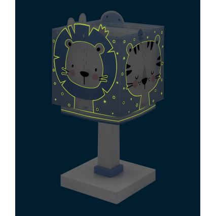 Dalber 63111NT - LED børnelampe BABY JUNGLE 1xG4/4W/230V blå