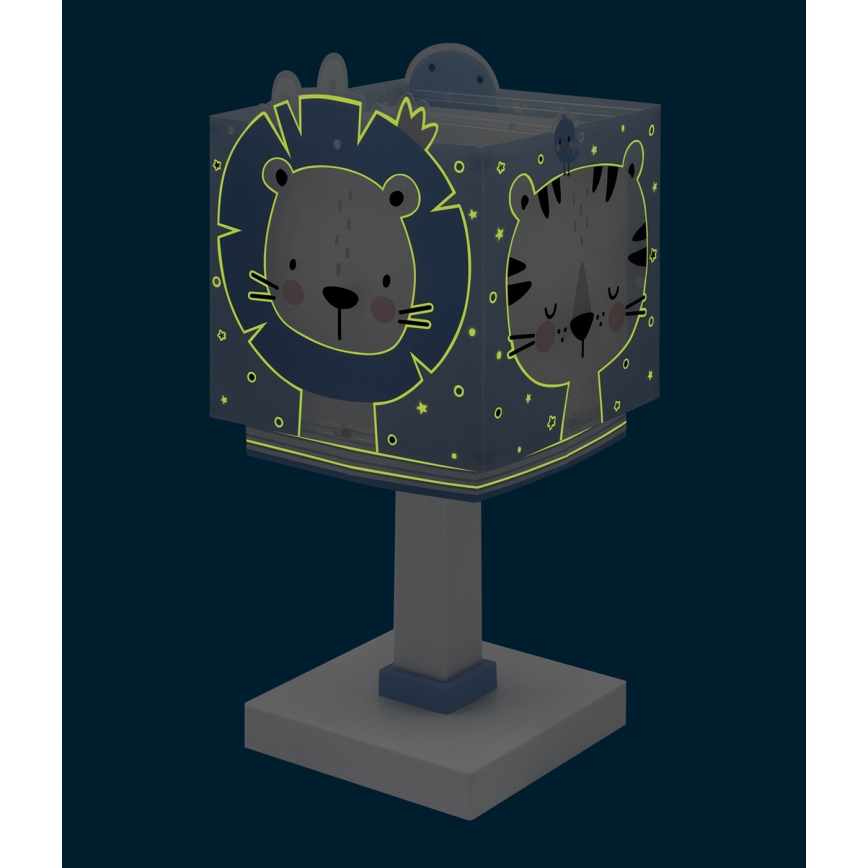 Dalber 63111NT - LED børnelampe BABY JUNGLE 1xG4/4W/230V blå