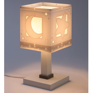Dalber 63231NE - LED-børnelampe MOONLIGHT 1xG4/4W/230V grå