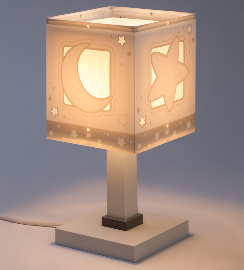 Dalber 63231NE - LED-børnelampe MOONLIGHT 1xG4/4W/230V grå