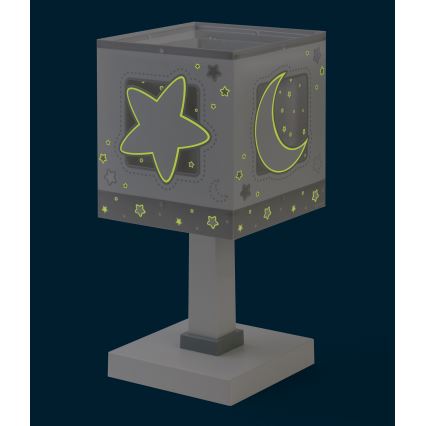 Dalber 63231NE - LED-børnelampe MOONLIGHT 1xG4/4W/230V grå