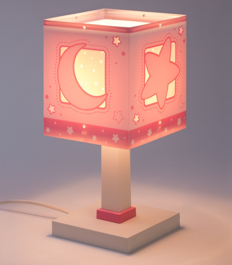 Dalber 63231NS - LED børnelampe MOONLIGHT 1xG4/4W/230V lyserød