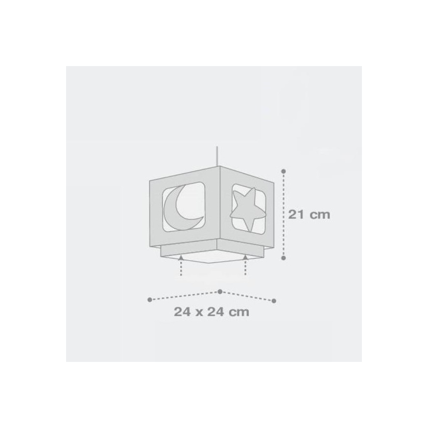 Dalber 63232E - Loftlampe til børn MOON LIGHT 1xE27/60W/230V