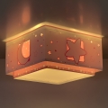 Dalber 63236S - Loftlampe til børn MOONLIGHT 2xE27/60W/230V lyserød