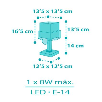 Dalber 63311 - Børnelampe HAPPY JUNGLE 1xE14/8W/230V