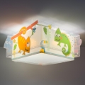 Dalber 63316 - Børne loftlampe HAPPY JUNGLE 2xE27/15W/230V