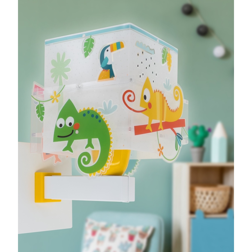 Dalber 63319 - Væglampe til børn HAPPY JUNGLE 1xE27/15W/230V