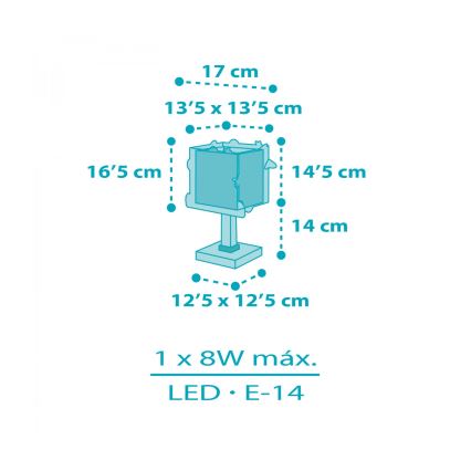 Dalber 63351N - LED-børnelampe ROCKET 1xG4/4W/230V flerfarvet