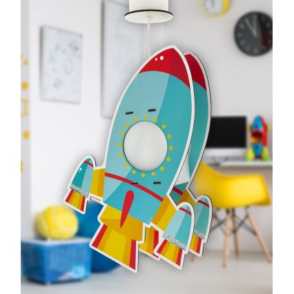 Dalber 63357 - Pendel til børn ROCKET 1xE27/15W/230V