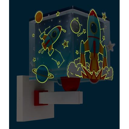 Dalber 63359 - Væglampe til børn ROCKET 1xE27/15W/230V