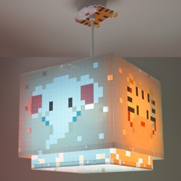 Dalber 63372 - Pendel til børn LITTLE PIXEL 1xE27/15W/230V