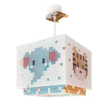 Dalber 63372 - Pendel til børn LITTLE PIXEL 1xE27/15W/230V