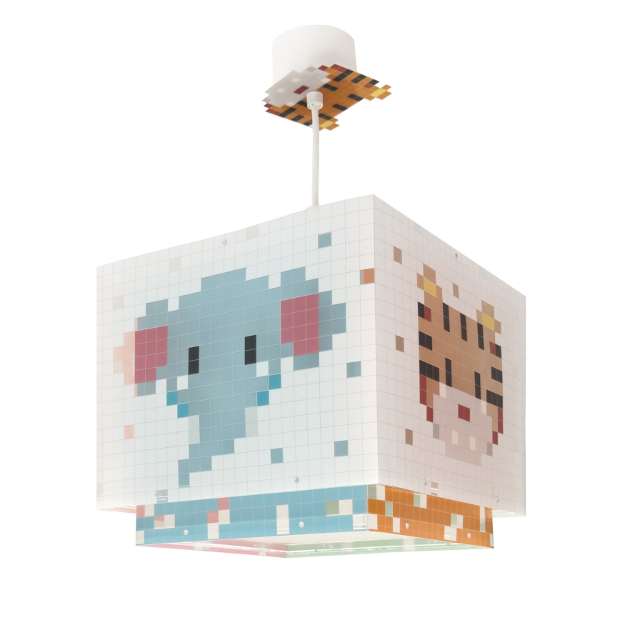 Dalber 63372 - Pendel til børn LITTLE PIXEL 1xE27/15W/230V
