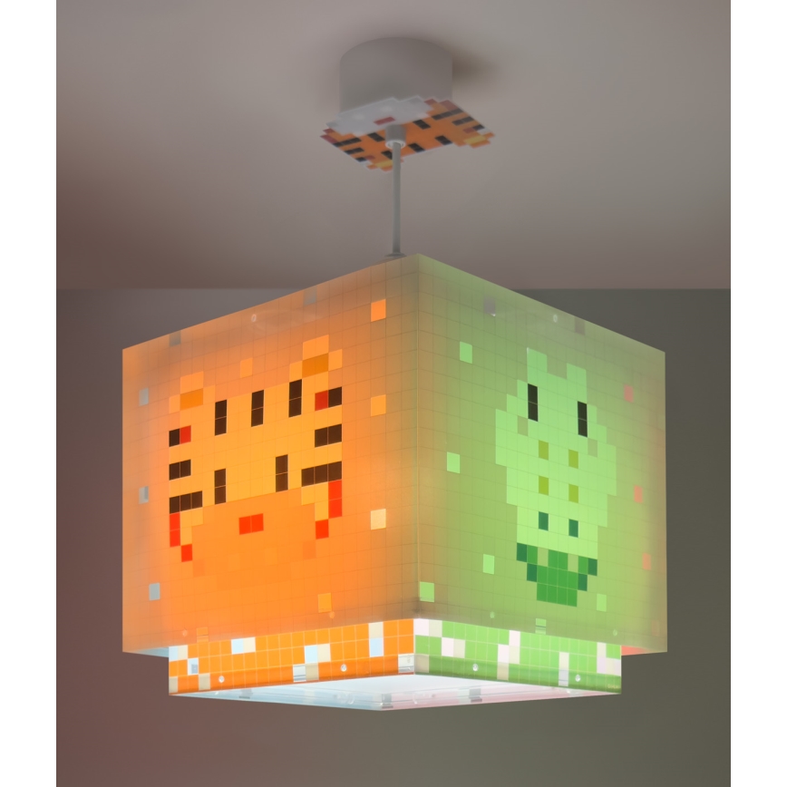 Dalber 63372 - Pendel til børn LITTLE PIXEL 1xE27/15W/230V
