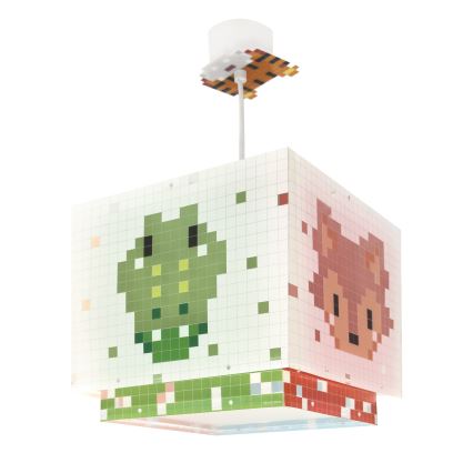 Dalber 63372 - Pendel til børn LITTLE PIXEL 1xE27/15W/230V