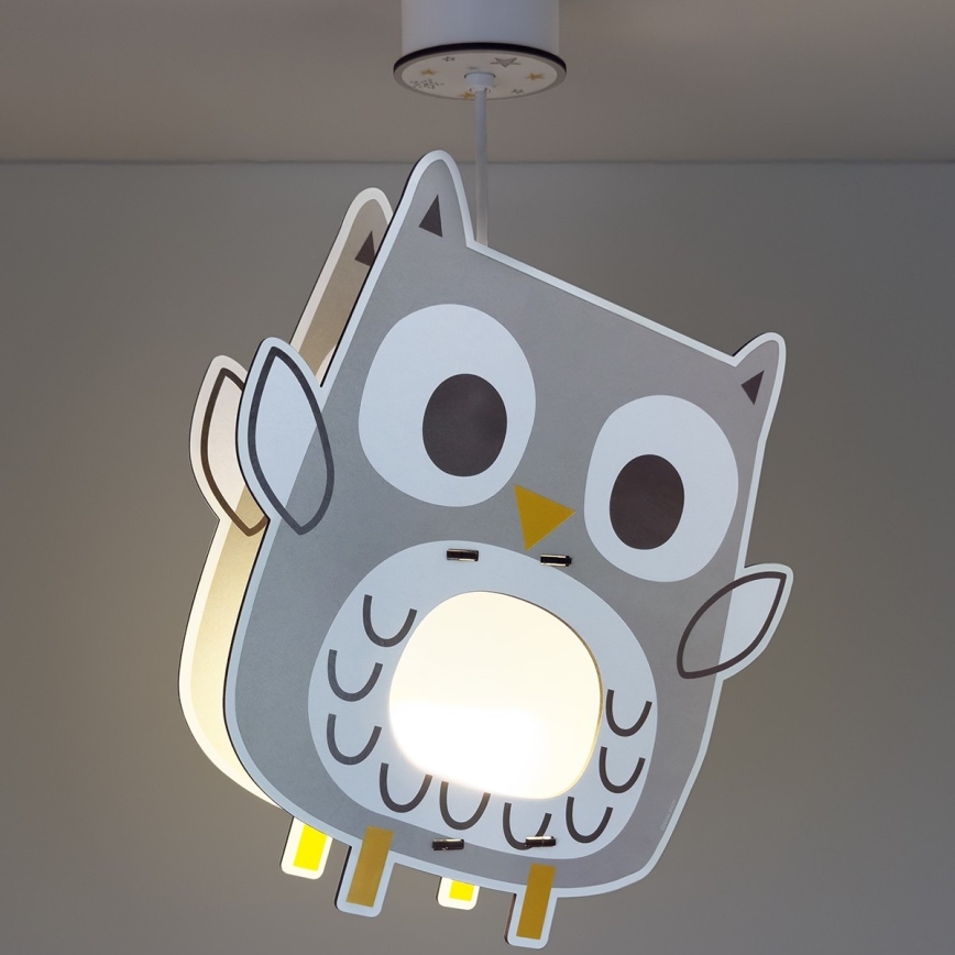 Dalber 63397 - Pendel til børn OWL 1xE27/15W/230V