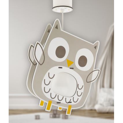 Dalber 63397 - Pendel til børn OWL 1xE27/15W/230V