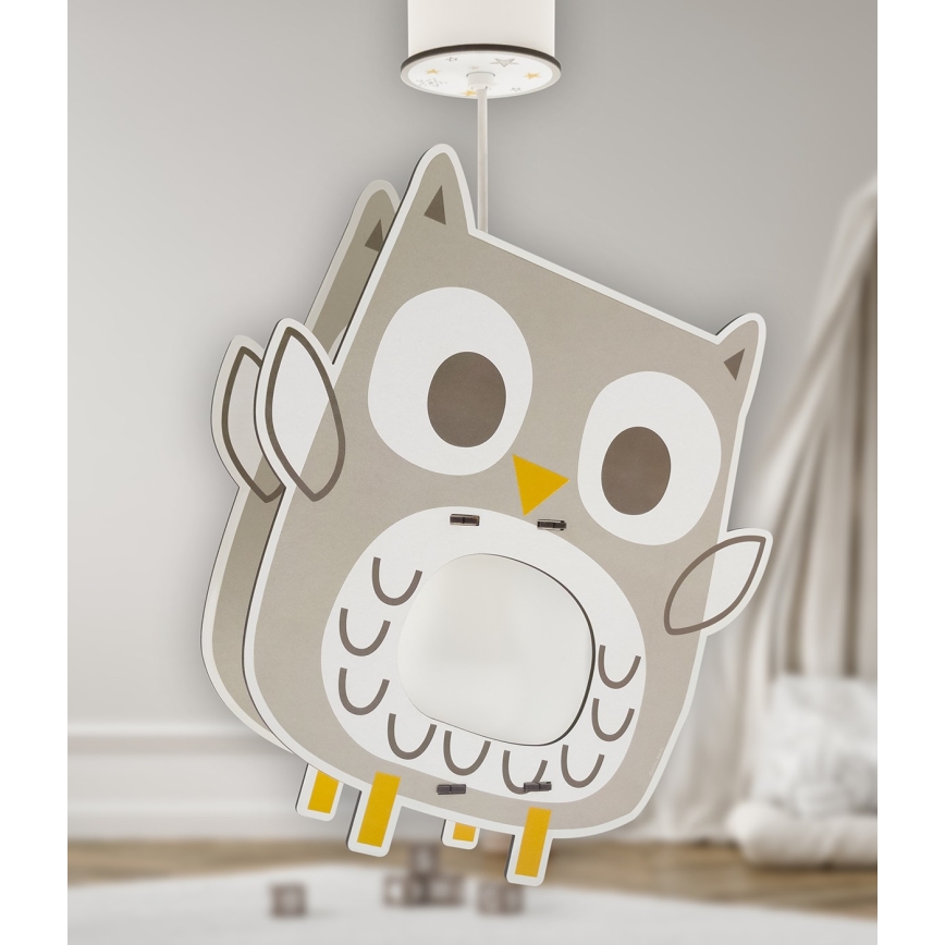 Dalber 63397 - Pendel til børn OWL 1xE27/15W/230V