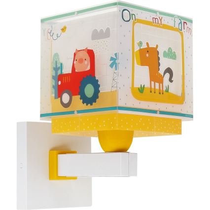 Dalber 63409 - Væglampe til børn MY FARM 1xE27/15W/230V