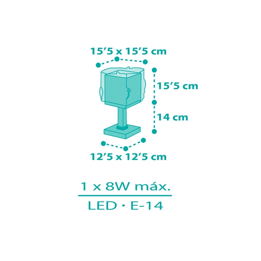 Dalber 63441N - LED børnelampe MERMAIDS 1xG4/4W/230V farverig