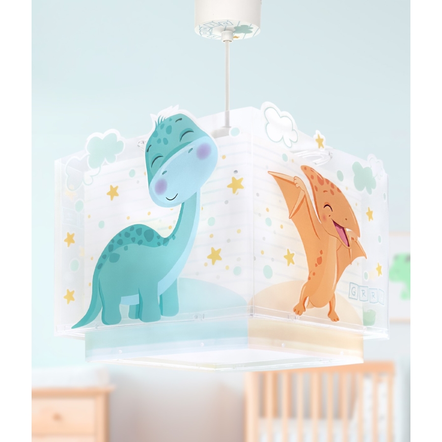 Dalber 63452 - Børnelampe BABY DINOS 1xE27/15W/230V multifarvet