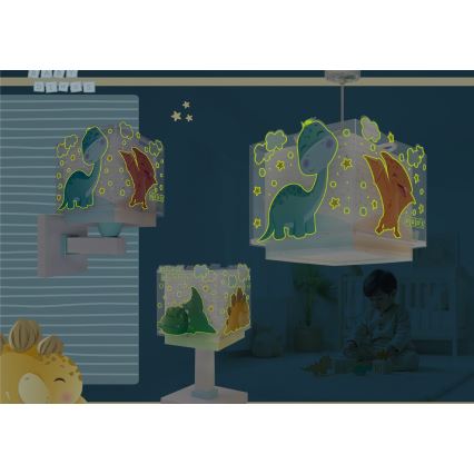 Dalber 63452 - Børnelampe BABY DINOS 1xE27/15W/230V multifarvet