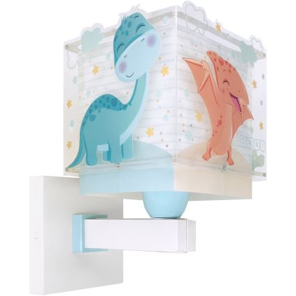 Dalber 63459 - Børnevæglampe BABY DINOS 1xE27/15W/230V farverig