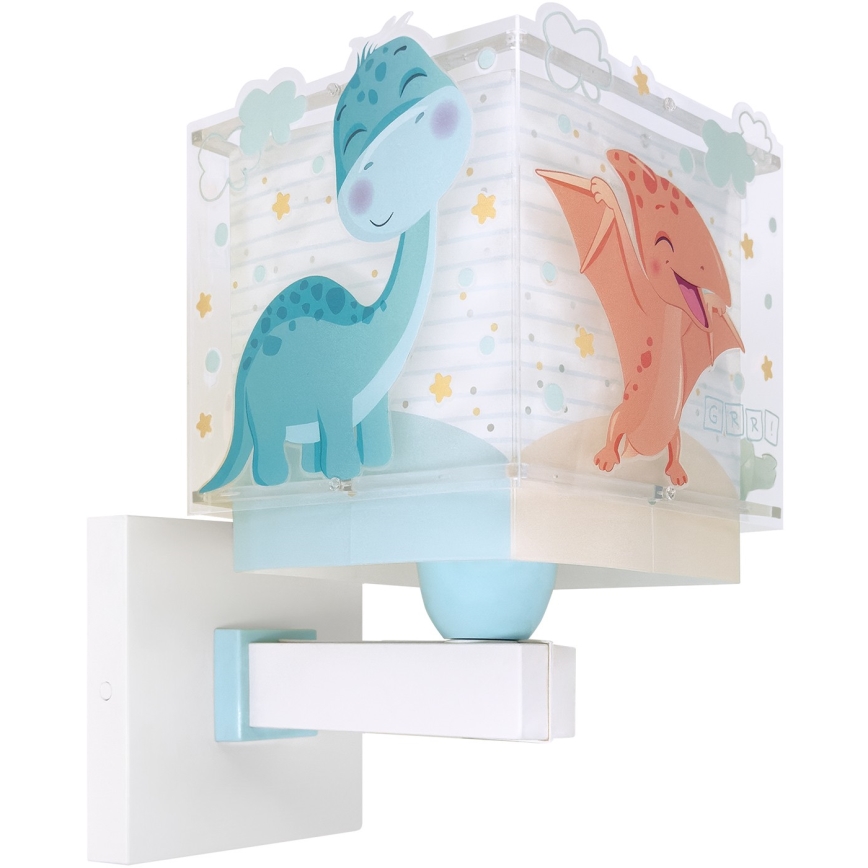 Dalber 63459 - Børnevæglampe BABY DINOS 1xE27/15W/230V farverig