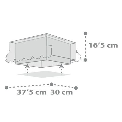 Dalber 63536 - Loftlampe til børn TRAIN 2xE27/60W/230V